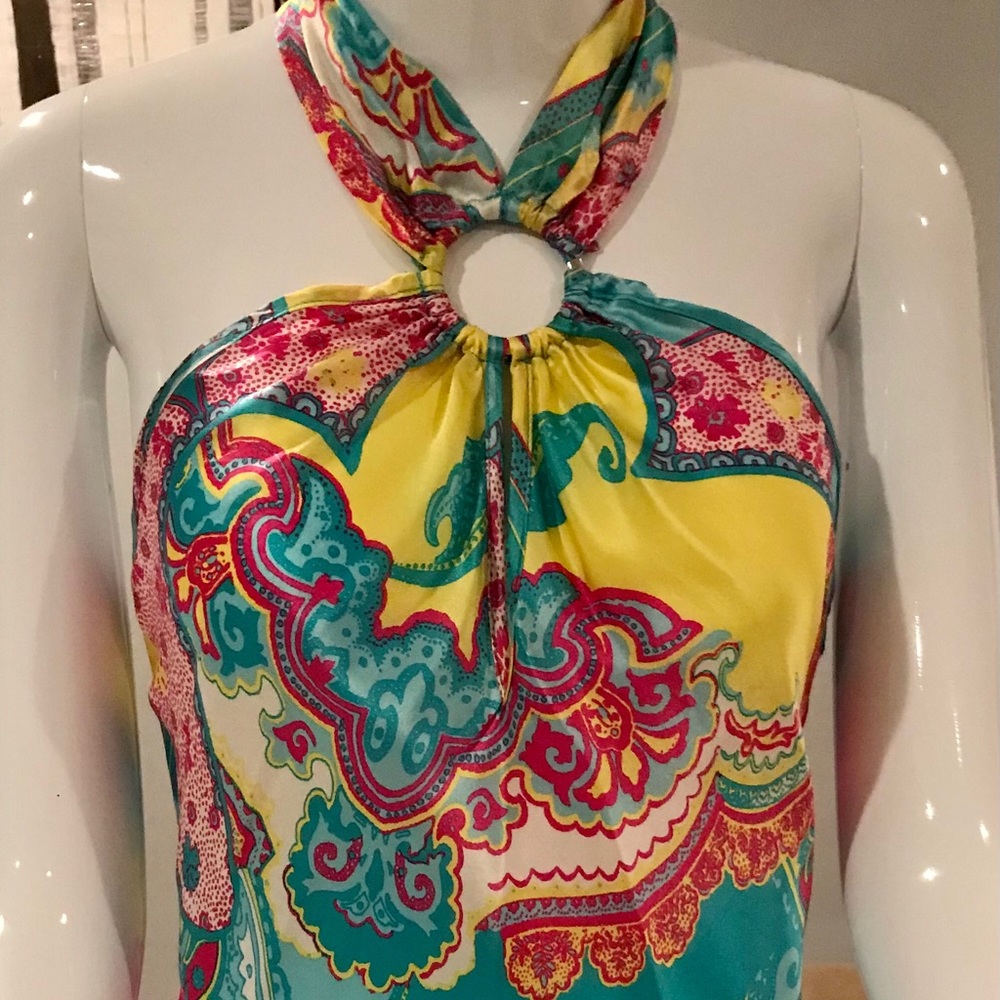 Silk halter top